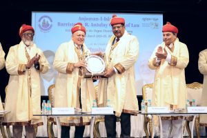 Degree Distribution of A.I.'s Barrister A. R. Antulay College of Law in the hand of Justice Bhushan Ramkrishna Gavai, Honourable Senior Judge of the Supreme Court of India