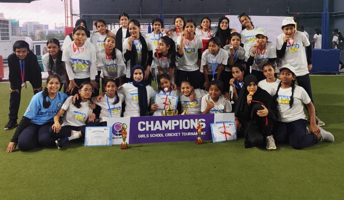 Anjuman BSK Girls Crowned Champions in Girls’ Cricket